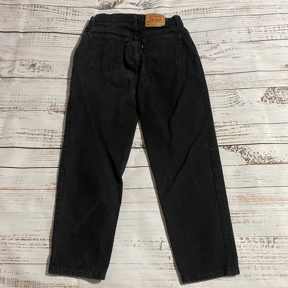 Levi's Retro 551 Relaxed Fit Tapered Leg Mom Jeans Black Women's Size 14 - Picture 14 of 16